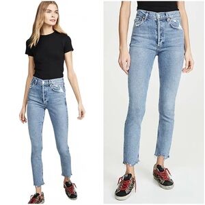 Agolde Organic Cotton Slim Fit High Waist Nico Jeans
